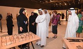 وزير التعليم يفتتح معرض مشاريع تخرج طالبات الفنون بجامعة زايد في أبوظبي