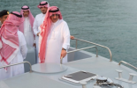 Crown Prince inspects the vanguard high-speed marine interceptors