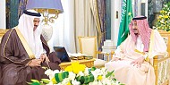 الملك يستقبل الأمين العام لمجلس التعاون الخليجي